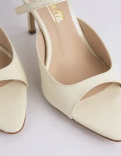 High Heels|Mules-L'INTERVALLE Scilla Off White Naplack