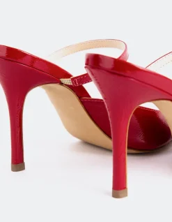 High Heels|Mules-L'INTERVALLE Scilla Red Naplack