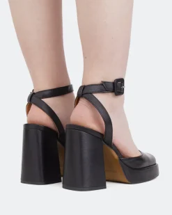 Platforms-L'INTERVALLE Serre Black Leather