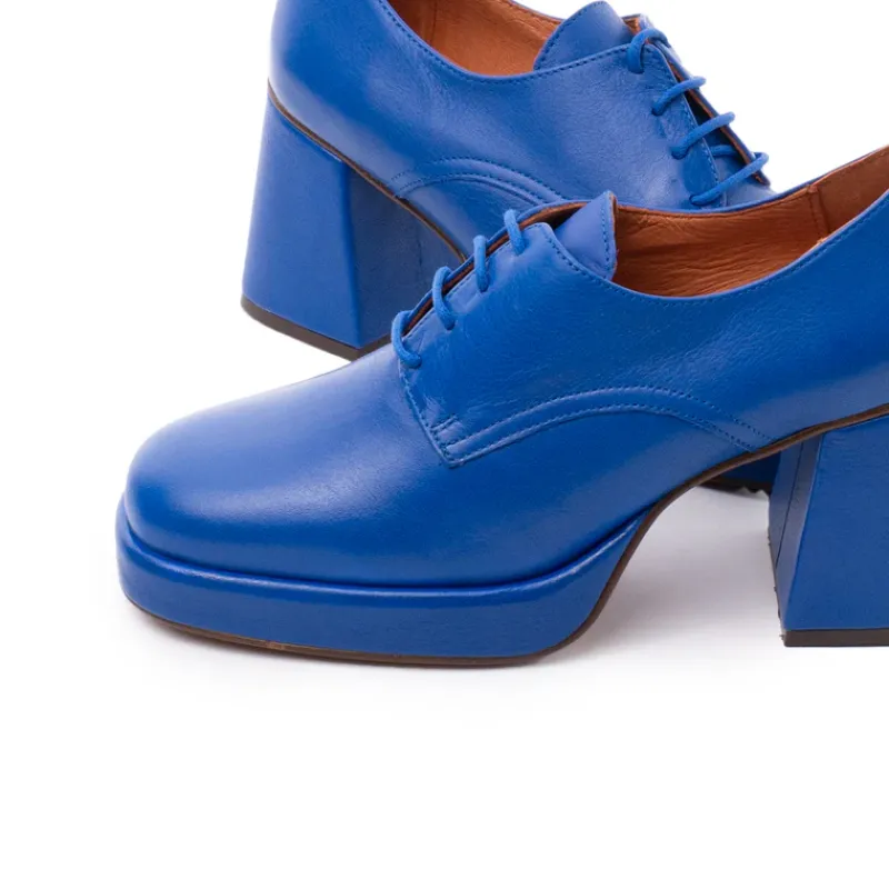 Lace-up-L'INTERVALLE Sevres Blue Leather