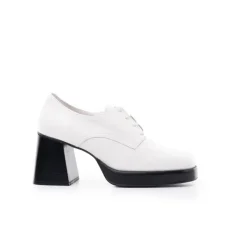 Lace-up-L'INTERVALLE Sevres White Leather