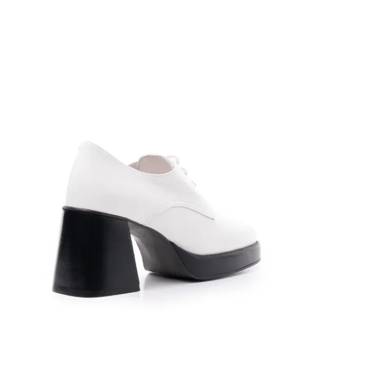 Lace-up-L'INTERVALLE Sevres White Leather