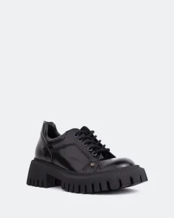 Lace-up-L'INTERVALLE Sheeran Black Leather