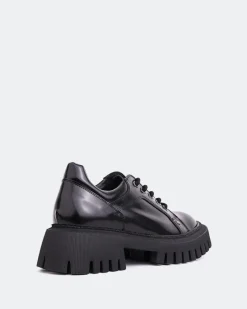 Lace-up-L'INTERVALLE Sheeran Black Leather