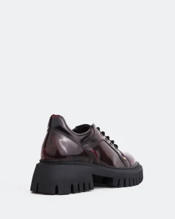Lace-up-L'INTERVALLE Sheeran Burgundy