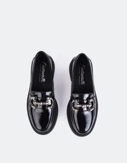 Loafers-L'INTERVALLE Sheldawn Black Patent