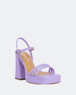 Platform-L'INTERVALLE Shock Purple Leather
