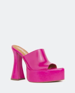 Platform-L'INTERVALLE Shore Pink Leather/Cuir Rose