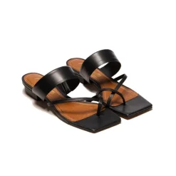 Flats-L'INTERVALLE Show Black Leather