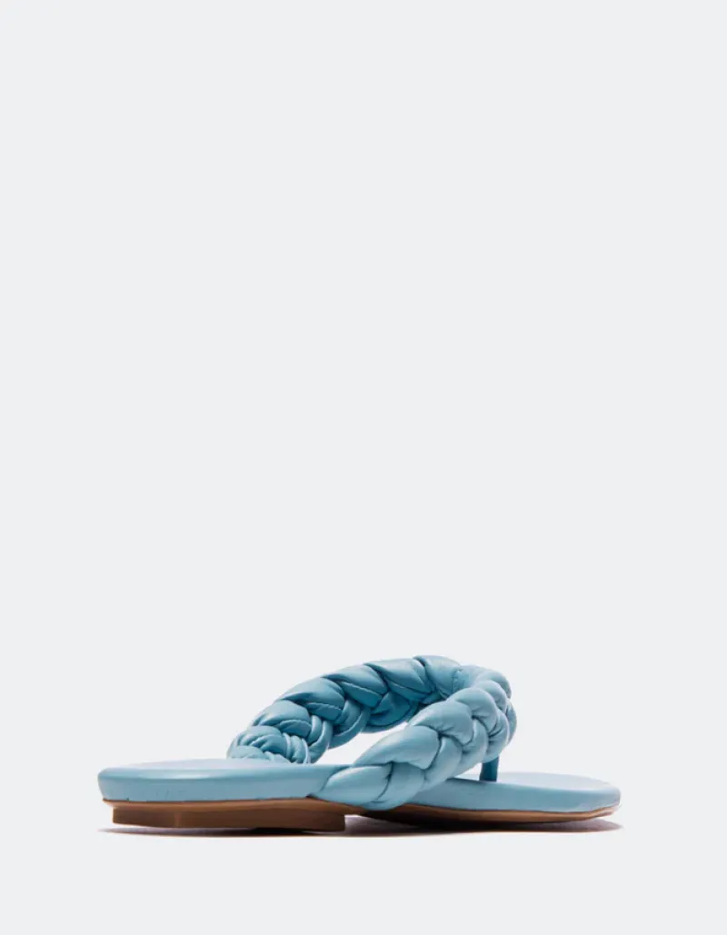 Flats-L'INTERVALLE Sirocco Blue Leather