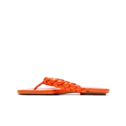 Flats-L'INTERVALLE Sirocco Orange Leather