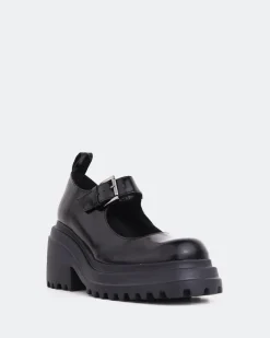 Mary-jane-L'INTERVALLE Snog Black Leather