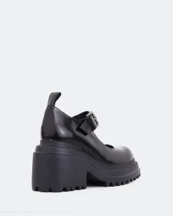 Mary-jane-L'INTERVALLE Snog Black Leather