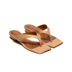 Flats-L'INTERVALLE Soleil Almond Leather