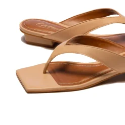 Flats-L'INTERVALLE Soleil Almond Leather
