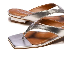 Flats-L'INTERVALLE Soleil Silver Metallic