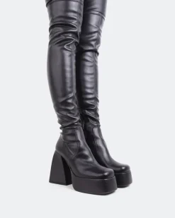Over-the-knee|Stretch-L'INTERVALLE Sonny Black Stretch