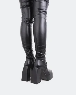 Over-the-knee|Stretch-L'INTERVALLE Sonny Black Stretch