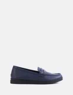 Loafers-L'INTERVALLE Sperry Navy Leather