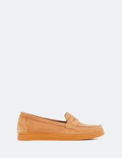 Loafers-L'INTERVALLE Sperry Orange Suede