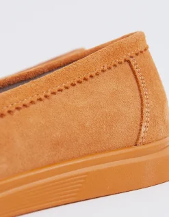 Loafers-L'INTERVALLE Sperry Orange Suede