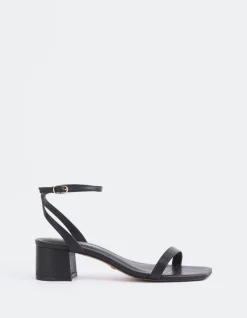 Mid Heels-L'INTERVALLE Spirea Black Leather