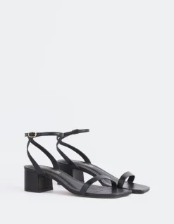 Mid Heels-L'INTERVALLE Spirea Black Leather