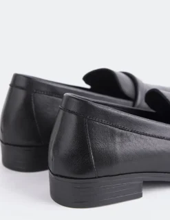 Loafers-L'INTERVALLE Splice Black Leather