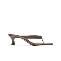 Mid Heels-L'INTERVALLE Spritz Khaki Leather
