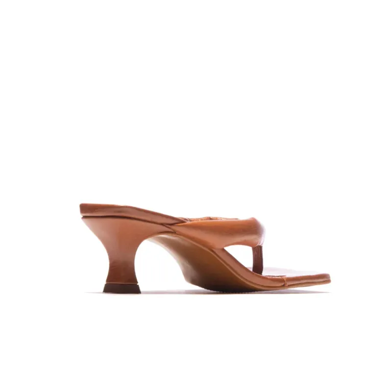 Mid Heels-L'INTERVALLE Spritz Tan Leather