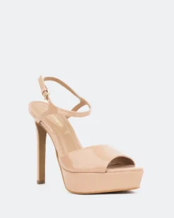 Platform|High Heels-L'INTERVALLE St. Kitts, Camel Naplack/Naplack Chameau