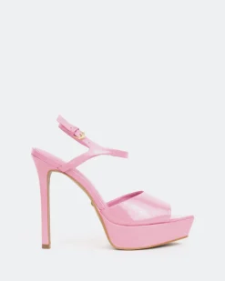 Platform|High Heels-L'INTERVALLE St. Kitts, Pink Naplack/Naplack Rose