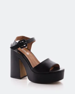 Platform-L'INTERVALLE Stafilos Black Leather