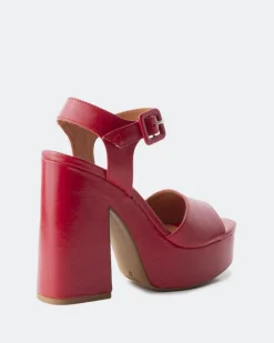 Platform-L'INTERVALLE Stafilos Red Leather