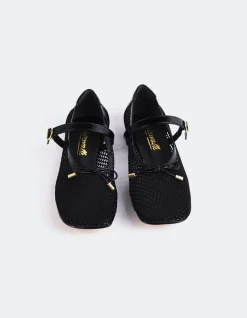 Mary-jane|Ballerinas-L'INTERVALLE Starflower Black Leather