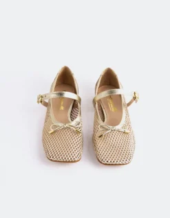 Mary-jane|Ballerinas-L'INTERVALLE Starflower Gold Leather