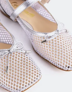 Mary-jane|Ballerinas-L'INTERVALLE Starflower Silver Leather