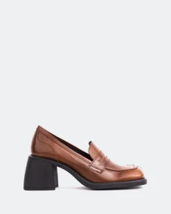 Loafers-L'INTERVALLE Station Chestnut Leather