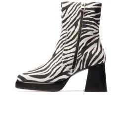 Ankle Boots|Platform-L'INTERVALLE Sullivan Zebra Print