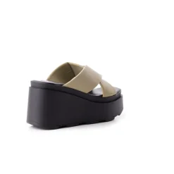 Wedges-L'INTERVALLE Sunshine Light Khaki Leather