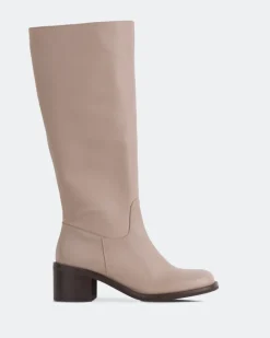 Tall Boots-L'INTERVALLE Svetlana Taupe Leather