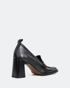Loafers-L'INTERVALLE Swanky Black Leather