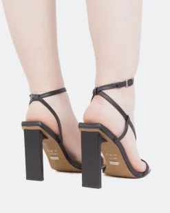 High Heels-L'INTERVALLE Swing Black Leather