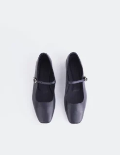 Mary-jane-L'INTERVALLE Sylph Navy Leather
