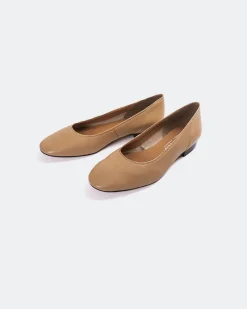 Ballerinas-L'INTERVALLE Taipo Camel Leather
