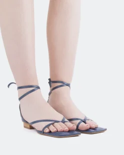 Strappy|Flats-L'INTERVALLE Talita Blue Leather