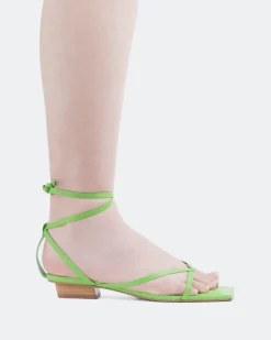 Strappy|Flats-L'INTERVALLE Talita Green Leather