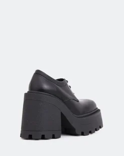 Lace-up-L'INTERVALLE Tandi Black Leather