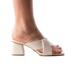 Mid Heels|Mules-L'INTERVALLE Tango Cream Leather