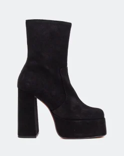 Platform|Ankle Boots-L'INTERVALLE Tate Black Suede